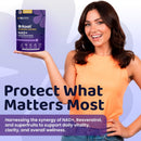 NAD+ Resveratrol Complex Gummies, 500mg of TMG, (45 Servings), Quercetin, Curcumin, Berberine & Antioxidants | Advanced Plant-Based Formula for Daily Cellular Balance & Longevity Nutrition Infinity Warehouse