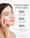 Isa Knox AGE FOCUS Prime Double Effect Eye For All Cream Set (3.4fl oz) - Korean Skincare Set, Lightweight Rich Eye Cream, Toner, Emulsion by LG Beauty. Daytime Retinol. Infinity Warehouse