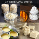 Best Raw, UNREFINED MANGO BUTTER, Amazing Moisturizer, Use Alone or in DIY Body Butters, Soaps, Lotions and lip balm (2LB) 32oz era of nature
