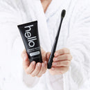 Hello Activated Charcoal Epic Teeth Whitening Fluoride Toothpaste and Toothbrush, Fresh Mint and Coconut Oil, Vegan, SLS Free, Gluten Free and Peroxide Free, 4 Ounce (Pack of 2) hello
