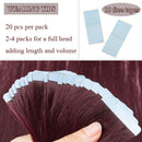 40 Pcs 100g Tape In Hair Extensions Real Human Hair Invisible Seamless Skin Weft Double Side Tape Remy Human Hair Hightlight Balayage Natural Long Straight For Women (18'',