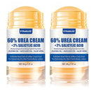Urea Cream Stick 60% plus 2% Salicylic Acid, 2PCS Maximum Strength Urea Cream for Feet, Foot Lotion Stick for Cracked Heels, Dry Hands & Rough Knees, Callus Remover & Skin Softener, Soften Dead Skin Infinity Warehouse