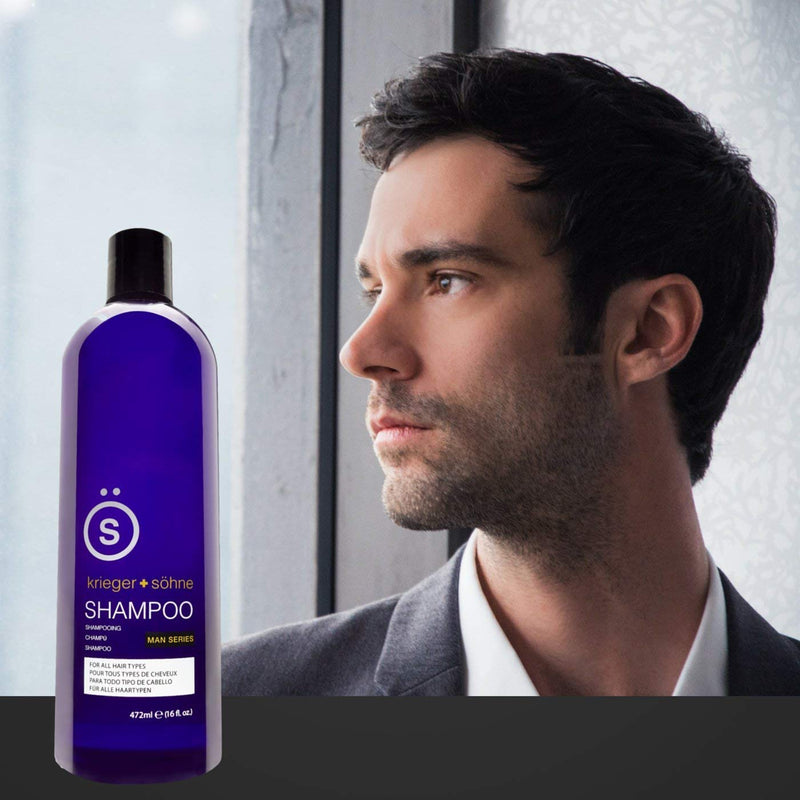 k+s Shampoo and Conditioner Bundle, Man Series, Contains Tea Tree Oil, for All Hair Types, 2x 16oz bottles krieger + söhne Store