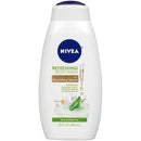 NIVEA Basil and White Tea Body Wash with Nourishing Serum Bottle, 20 Fl Oz NIVEA
