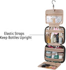 BAGSMART Toiletry Bag Travel Bag with Hanging Hook, Water-resistant Makeup Cosmetic Bag Travel Organizer for Accessories, Shampoo, Full Sized Container, Toiletries BAGSMART Store