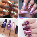 Fake Nails Kit Acrylic Nails - False Nails With Glue Ejiubas Press On Nails Set 500PCS Clear Full Cover False Nails 4PCS Nail Glues 1PC Nail File With Case Ejiubas