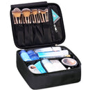 Travel Makeup Bag Large Cosmetic Bag Makeup Case Organizer for Women and Girls (A-Black) Narwey