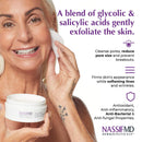 NassifMD Face Detox Pads - Glycolic Acid Pads - Anti Aging Face Pads to Reduce Wrinkles & Brighten Skin - 30ct NASSIF MD