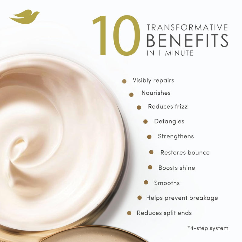 Dove Hair Mask Bond Strength for Chemically Damaged Hair with Bio-Protein Care Technology and Peptide Complex 9.2 Fl Oz Infinity Warehouse