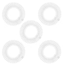 5 pcs set Hair Comb Headbands Stretch Flexible Plastic Circle (Transparent) TDmall Clothing Series