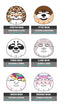 Epielle Assorted Character Masks, Korean Beauty Facial Skincare Masks (12pk) Epielle Store