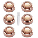 Don't Fit Gen2, Only for gen1 Facial Hair Remover Replacement Heads, Only for Gen1 Finishing Touch Flawless Hair Remover As Seen On TV, 18K Gold-Plated Rose Gold, 6 Count ceooe