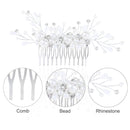 Aukmla Wedding Hair Combs Bridal Hair Accessories Decorative Headpieces for Women and Girls Aukmla