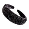 SP SOPHIA COLLECTION Women's Sparkling Crystal Padded Rhinestone Wide Bejeweled Hair Headband Party Hairband Hair Accessories in Black SP Sophia Collection Store