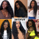 Water Wave Bundles With Closure Free Part Wet and Wavy Unprocessed Virgin Human Hair 100% Human Hair Extensions Water Wave Closure Laritaiya (20 22 24 26+18) Laritaiya Store