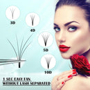 LANKIZ Volume Eyelash Extensions Individual Lashes 0.07mm CC Curl 8-15mm Mixed Easy Fan Volume Lashes Rapid Blooming Self Fanning Lash Extensions LK LANKIZ