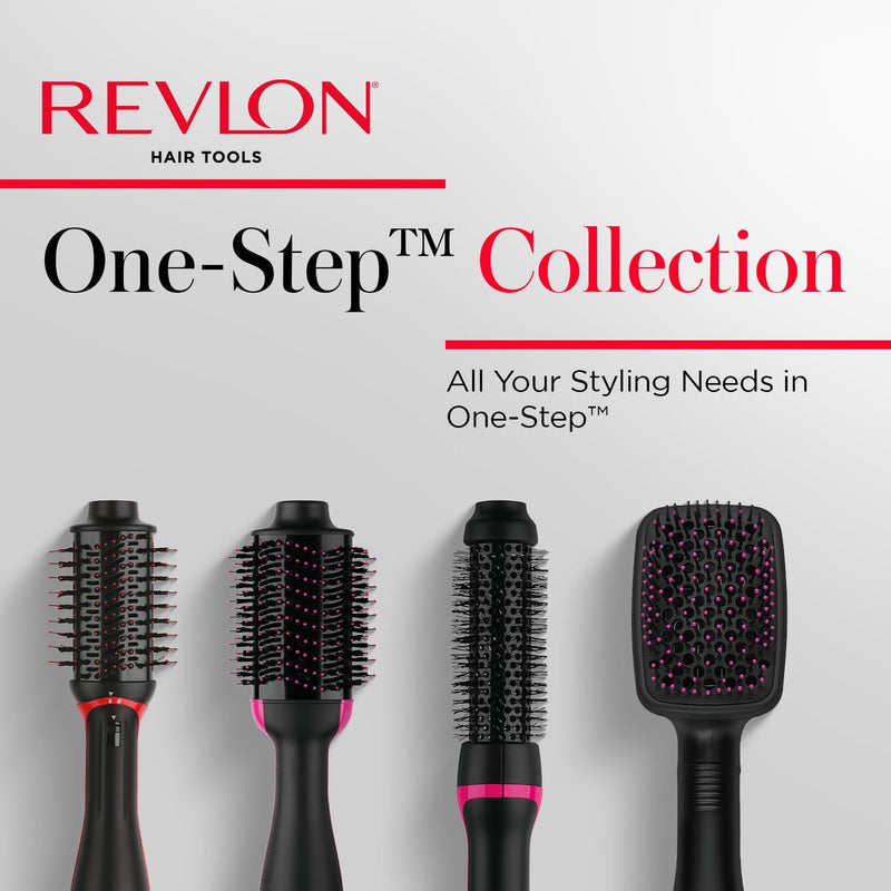 REVLON One-Step Volumizer Hair Dryer and Styler, Improved Motor for Less Frizz, More Shine, and Reduced Heat Damage for Salon Style Round Brush for Blowout, Black (Amazon Exclusive) Infinity Warehouse