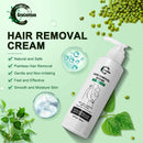 Hair Removal Cream, Painless Natural Depilatory Cream for Men and Women, Non-Irritating for Sensitive Skin. For Bikini and Intimate Area, Genitals, Arms, Legs, Underarms, Chest, 5.07 fl oz Grocerism
