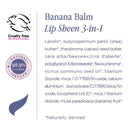 Lanolips Banana Balm Lip Sheen - Creamy, Conditioning Lip Gloss with Banana Fruit, Lanolin + Shimmer Tints - No Color Moisturizer for Lasting Hydration (12.5g / 0.42oz) Lanolips