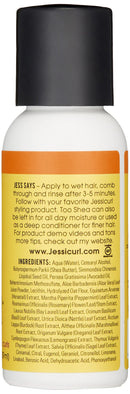 Jessicurl, Too Shea! Extra Moisturizing Conditioner for Curly or Straight Hair, No Fragrance, 2 Fl oz. Jessicurl