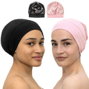 Satin Bonnet Lined Sleeping Beanie Hat Bamboo Headwear Frizzy Natural Hair Nurse Cap for Women and Men CAPLORD