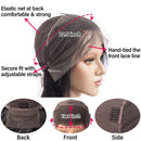 Flady 4/27 Lace Front Human Hair Wigs for Black Women 150% Density Highlight Straight HD Transparent Lace Wig Human Hair Pre Plucked Bleached Knots Flady