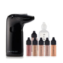 TEMPTU Air Intro Airbrush Makeup Kit: 9-Piece Set Includes Cordless Device, Refillable Makeup Cartridge, 3 Perfect Canvas Semi-Matte Foundations, Primer, Blush, Highlighter & Cleaner Infinity Warehouse