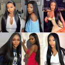 ISEE Hair Lace Front Wigs Straight Hair 13x4 Lace Front Wigs Human Hair with Baby Hair Pre Plucked Bleached Knots 150% Density Remy Brazilian Straight Lace Wigs for Black Women (22inch) ISEE Store
