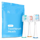 GreaterGoods Sonic Electric Replacement Heads, 3 Count for S/E Toothbrush, Only Works with gG Toothbrushes (Soft) Greater Goods