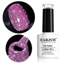 Glitter Gel Nail Polish, Gold Diamond Gelpolish Spark Shiny Nail Art Soak Off U V L E D Lacquer Gel Nail Starter Manicure Salon DIY at Home RAR82 Infinity Warehouse