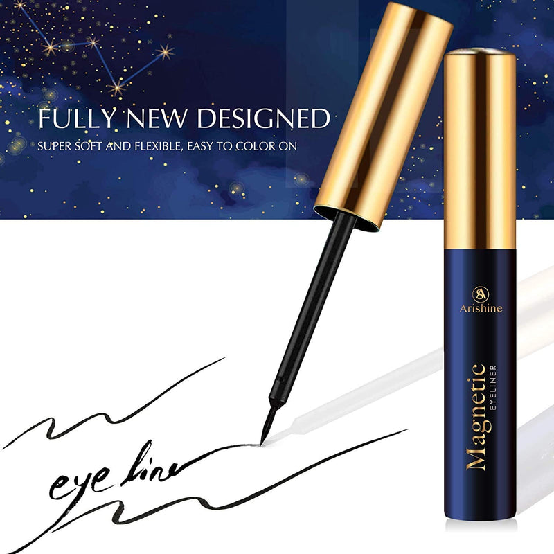 Arishine Magnetic Eyeliner, Natural Look,Waterproof and Smudge Resistant Arishine