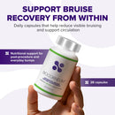 BIOCORNEUM Advanced Bruise Dietary Supplement – Internal Support for Visible Bruise Recovery – Professional-Grade Bruise Remedy with Arnica, Bromelain & Vitamins K1, K2, C & Zinc – 28 Capsules Infinity Warehouse