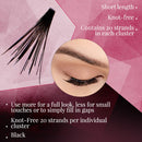 Ardell False Eyelashes Double Up Individuals Knot-Free Short Black 4 Pack Ardell