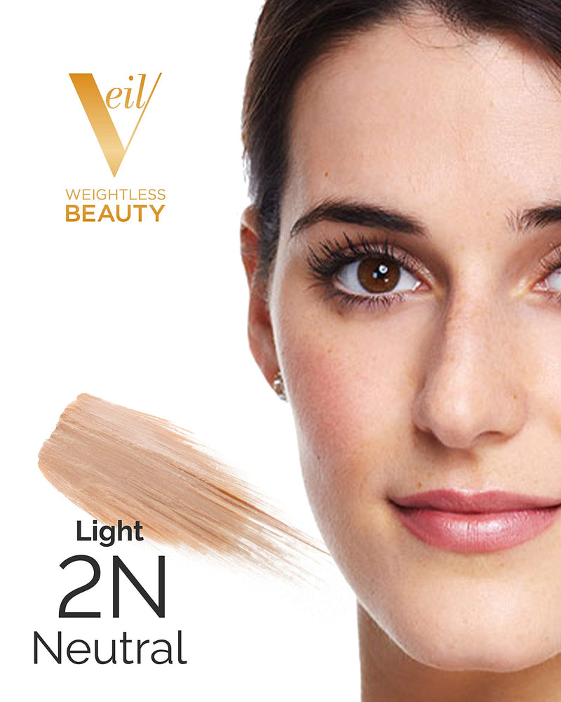 Veil Cosmetics | Complexion Fix Concealer | Shade 2N Light Neutral | Multi-Use Leakproof Pen | Oil-Free, Liquid, Concealer, Highlighter & Corrector | Vegan | Cruelty, Paraben, & Fragrance Free Veil Cosmetics