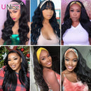 UNice Body Wave Headband Wig Human Hair Wig for Black Women Brazilian Remy Hair Glueless Non Lace Front Wig Wear and Go 150% Density 14inch UNICE Store