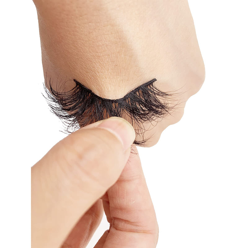 Eyelash Glue Strong Hold Lash Glue Latex-Free Waterproof False Eyelash Glue Safe Suitable for Sensitive Eyes Eyes Lash Adhesive (Black+Clear) CMNRO