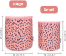 Barrel Makeup Bag Travel Drawstring Cosmetic Bag Large Toiletry Organizer Waterproof for Women and Girls (Large, Leopard) Narwey Store