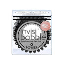 invisibobble Power Traceless Spiral Hair Ties - Pack of 3 True Black - Strong Elastic Grip Coil Hair Accessories for Active Women - No Kink, Non Soaking - Gentle for Girls Teens and Thick Hair invisibobble