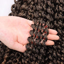 7 packs Passion Twist Crochet Hair 14 Inch Bohemian Curly Braids Water Wave Hair for Passion Twist Braiding Hair 22 Strands/pack Synthetic Fiber Hair Extensions (
