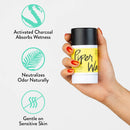 PiperWai Unscented Natural Activated Charcoal Deodorant, Aluminum-Free, Odor-Absorbing and Wetness Fighting, Coconut Oil, Gender-Neutral (2 Pack Stick (2.7 oz)) PiperWai Store