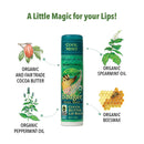 Badger - Cocoa Butter Lip Balm, Cool Mint, Certified Organic Lip Balm, Fair Trade, Natural Lip Balm, Lip Butter, Lip Balm Cocoa Butter, Cocoa Care Lip Balm, 0.25 oz Badger