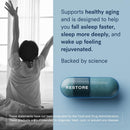 Tally Health Super NAD+ Bundle - Restorative Sleep + Cellular Energy & DNA Repair with Restore (30-Day Supply, 90 Caps) + NAD+ (30-Day Supply, 60 Caps) Infinity Warehouse