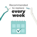 GUM - 625UC Proxabrush Permanent Handle with Tight, Moderate, & Wide Go-Between Heads GUM