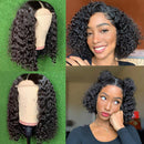 Lace Front Wigs Human Hair Short Bob Wigs 4x4 Lace Closure Wigs Human Hair Brazilian Curly Jaja Hair Deep Wave Bob Wigs for Black Women 150% Density Pre Plucked with Baby hair 16 Inch ORIGINAL QUEEN