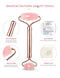 Jade Roller Gua Sha,Rose Quartz Face Roller Skin Care Tools,Beauty Facial Massager,Eye Roller For Puffy Eyes,Self Care Gifts For Women,HANABEE Skincare Sets & Kits (Rose Quartz) HANABEE Store