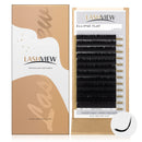 LASHVIEW Eyelash Extension,Ellipse Flat Eyelash Extensions,Individual Lashes,0.15mm C Curl 12mm,Lash Extension,Semi-Permanent,Extremely Light & Soft,Professional Salon Use. LASHVIEW