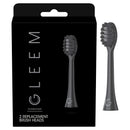 Gleem Electric Toothbrush Refill Head, 2 count, Black Gleem