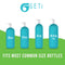 Geti Beauty SalonTop Shampoo Bottle Liquid Dispenser – 1-Pack Liter 33.8 oz Pump – Fits Common Shampoo and Conditioner Containers – Non-Slip Notch Design – 28/410 4cc Geti Beauty
