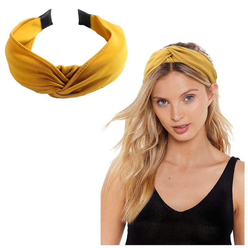6PCS Top Knot Headband for Women Wide Knotted Headbands Twist Turban Headwrap Elastic Hair Band Fashion Hair Accessories for Women Girls Children CellElection