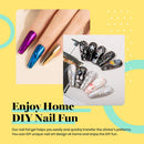 Beetles Nail Foil Glue Gel 2 Bottles 15ML with 20PCS Flower Butterfly and Metal Foil Stickers Set Nail Transfer Glues Manicure Art DIY Nail, LED Lamp Required Soak Off beetles Gel Polish
